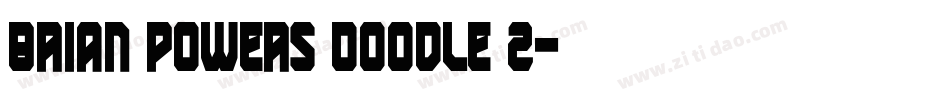Brian powers Doodle 2字体转换